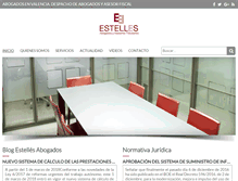 Tablet Screenshot of estellesabogados.com